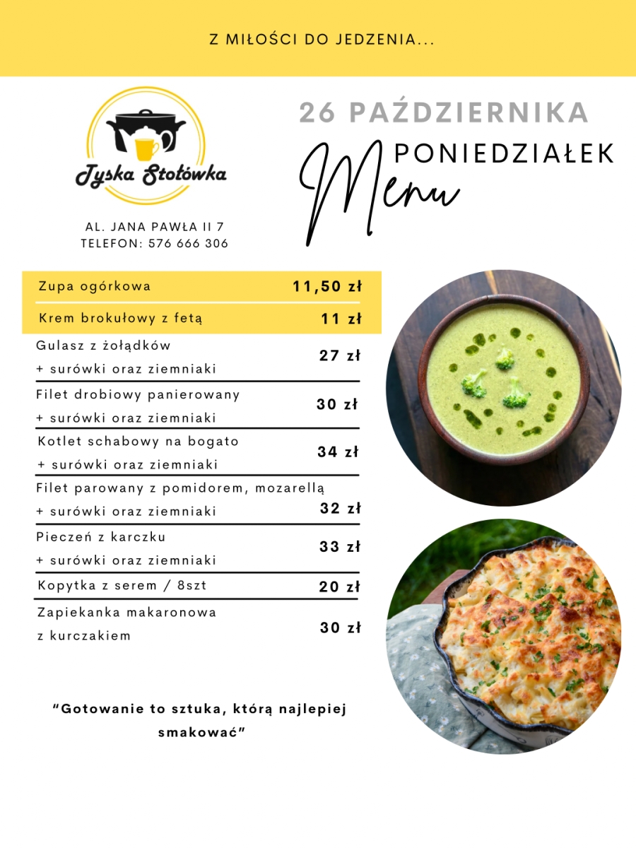 MENU AL. JANA PAWŁA II 7
