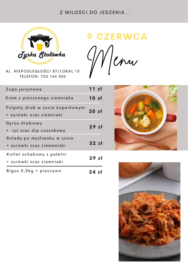 MENU LOKAL 2 Al. NIEPODLEGŁOŚCI 87/LOKAL 15