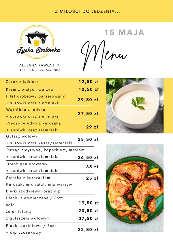 MENU AL. JANA PAWŁA II 7