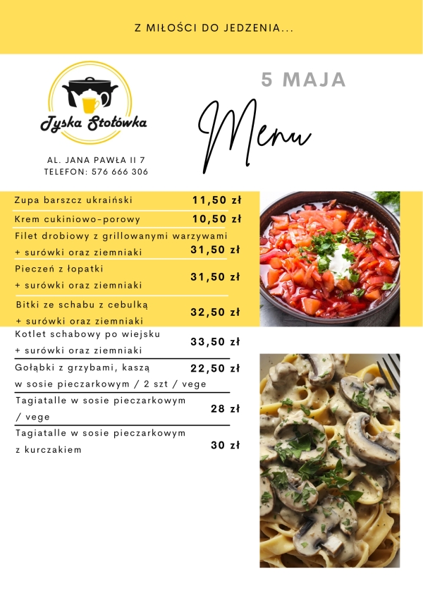 MENU AL. JANA PAWŁA II 7