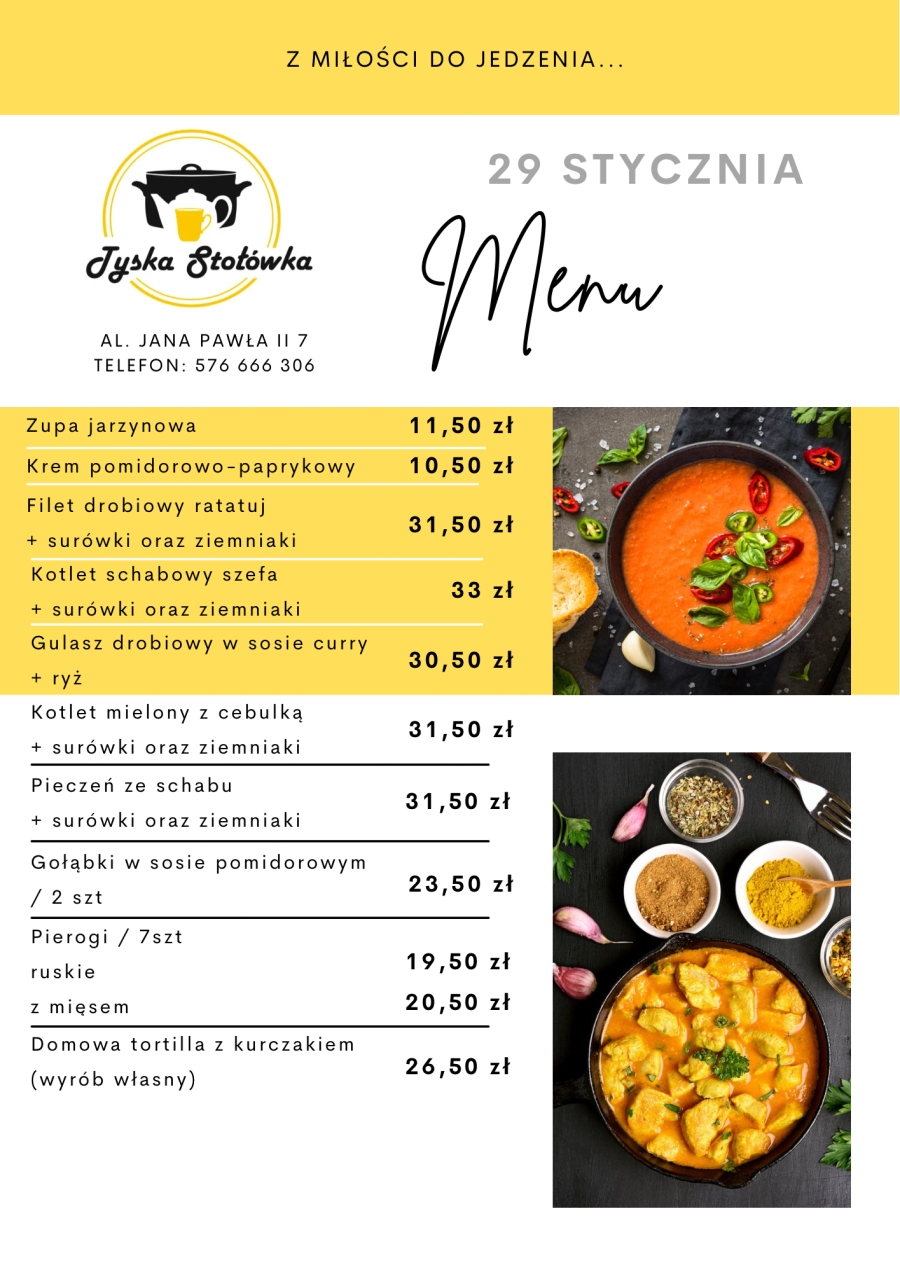 MENU LOKAL AL. JANA PAWŁA II 7