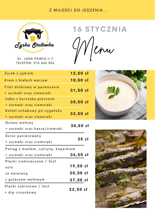 MENU LOKAL AL. JANA PAWŁA II 7