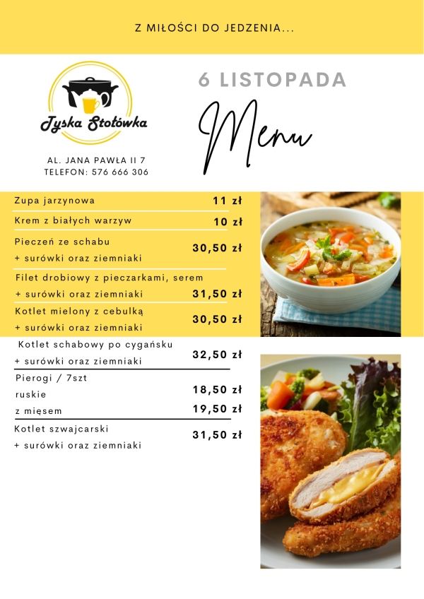 MENU LOKAL AL. JANA PAWŁA II 7