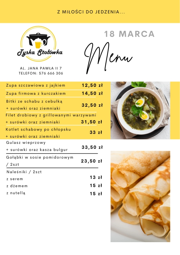 MENU AL. JANA PAWŁA II 7