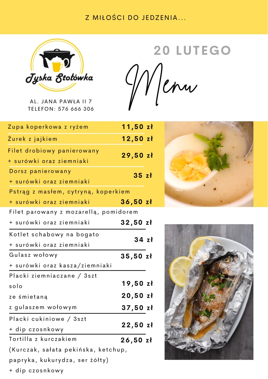 MENU LOKAL AL. JANA PAWŁA II 7