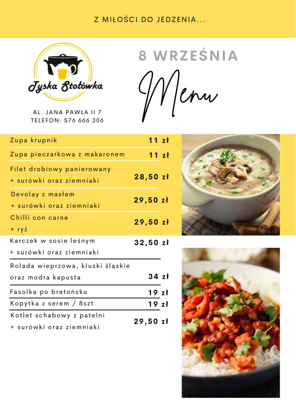 MENU LOKAL AL. JANA PAWŁA II 7