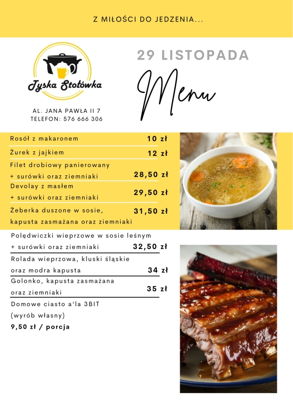 MENU LOKAL AL. JANA PAWŁA II 7