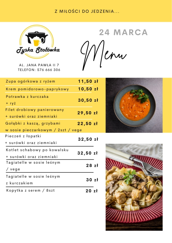 MENU AL. JANA PAWŁA II 7
