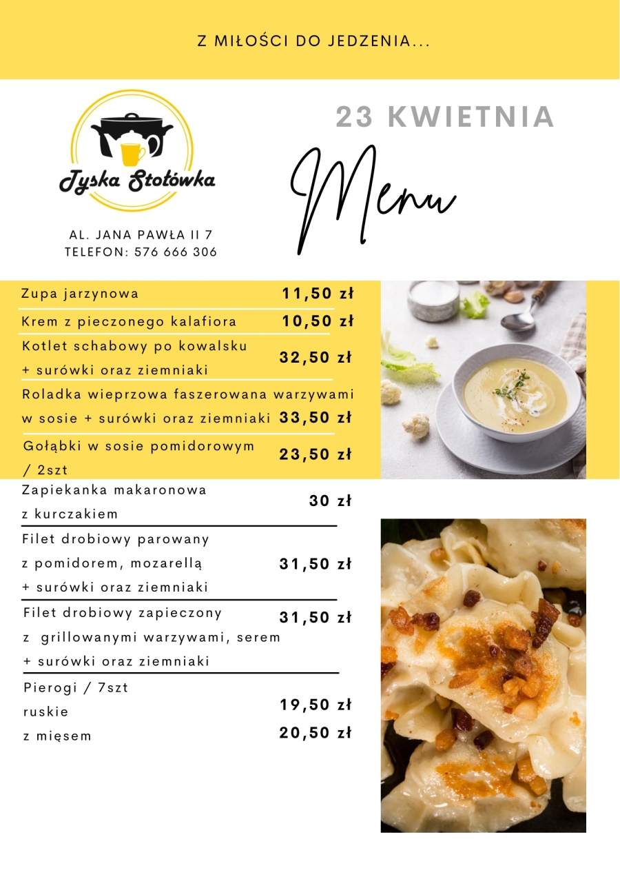 MENU AL. JANA PAWŁA II 7