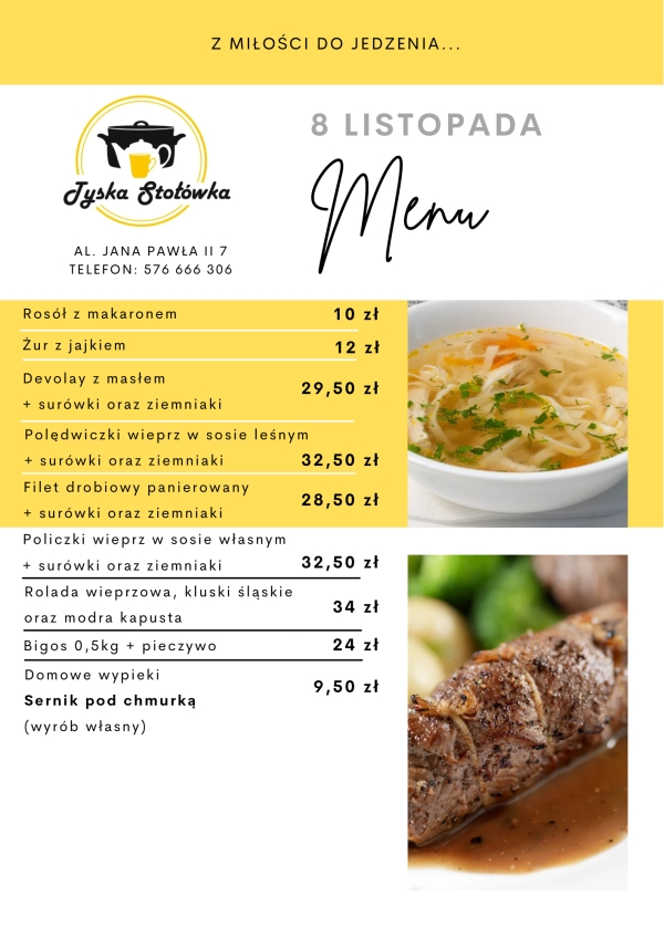 MENU LOKAL AL. JANA PAWŁA II 7