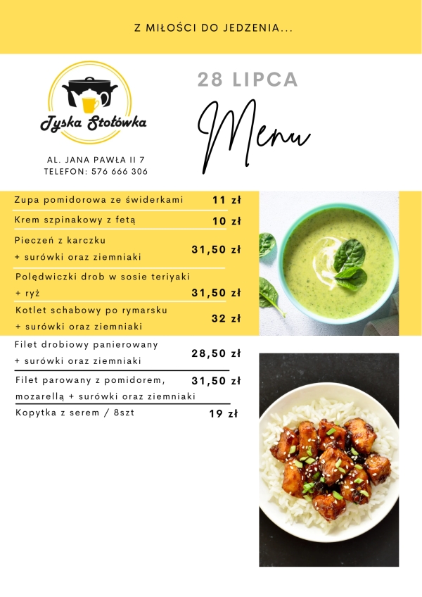 MENU LOKAL 1 AL. JANA PAWŁA II 7