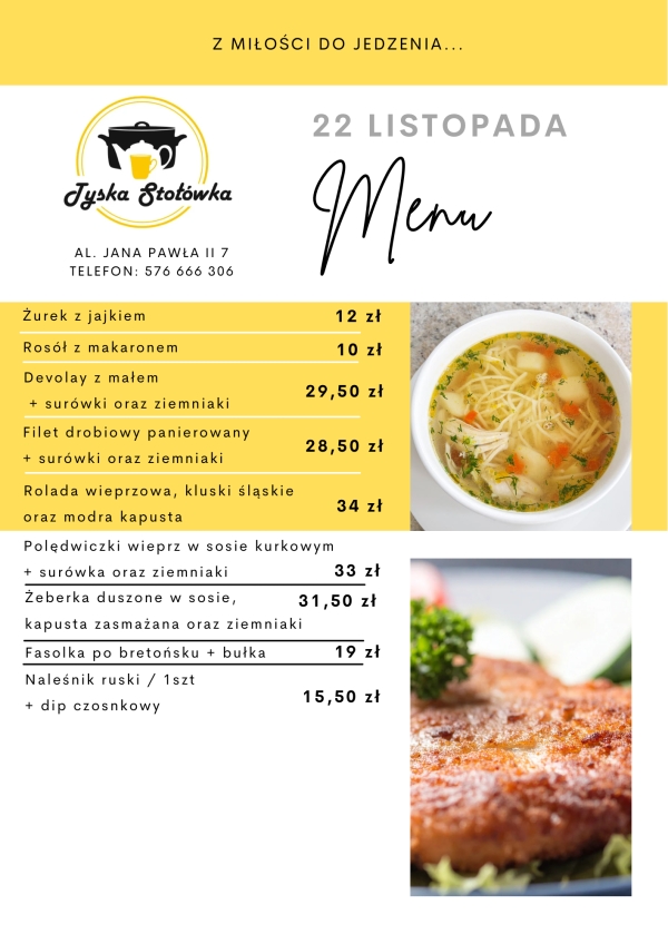 MENU LOKAL AL. JANA PAWŁA II 7