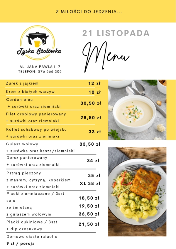 MENU LOKAL AL. JANA PAWŁA II 7