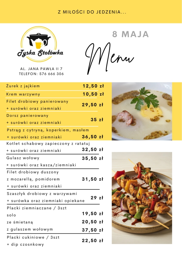 MENU AL. JANA PAWŁA II 7