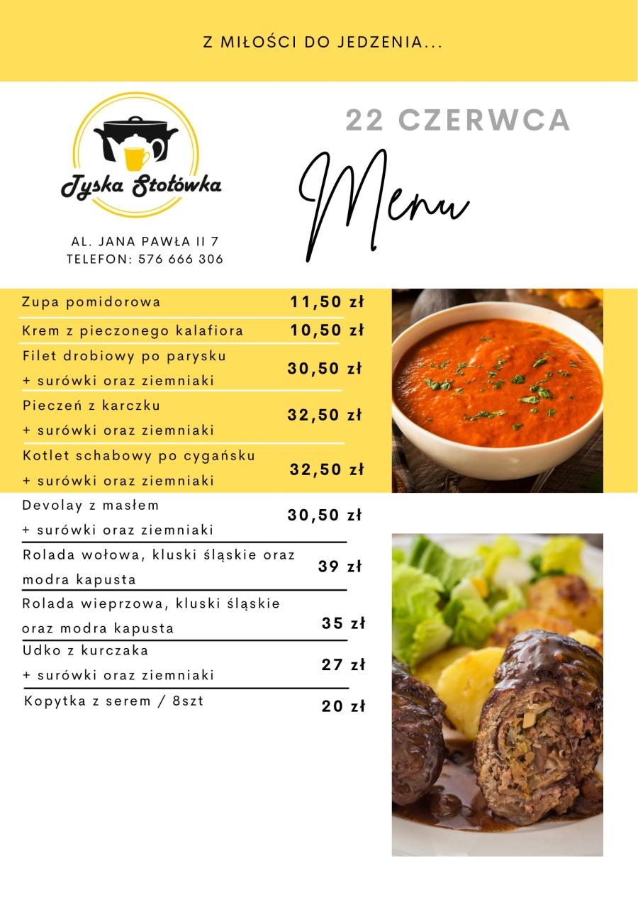 MENU AL. JANA PAWŁA II 7