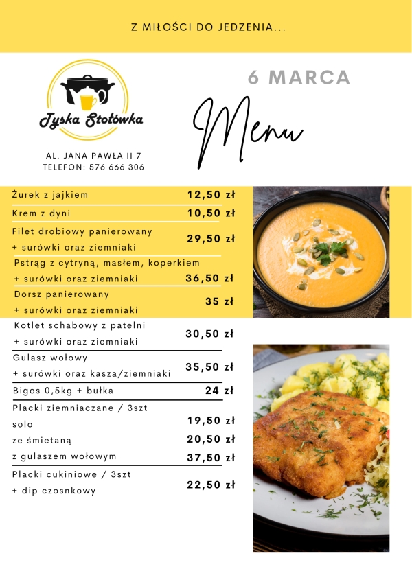 MENU LOKAL AL. JANA PAWŁA II 7