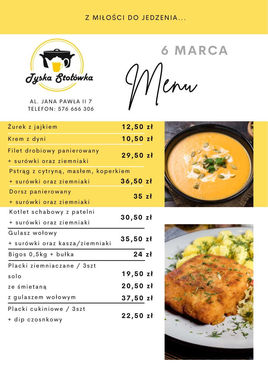 MENU LOKAL AL. JANA PAWŁA II 7