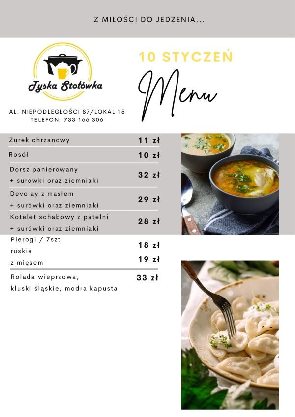 MENU LOKAL 2 Al. NIEPODLEGŁOŚCI 87/LOKAL 15