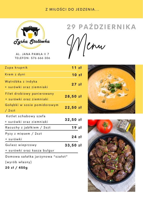 MENU LOKAL AL. JANA PAWŁA II 7