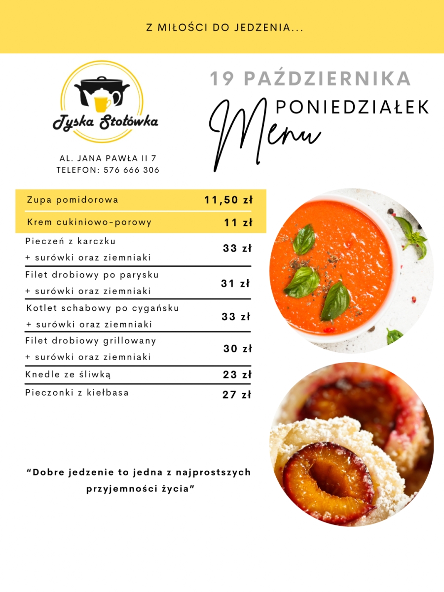MENU AL. JANA PAWŁA II 7