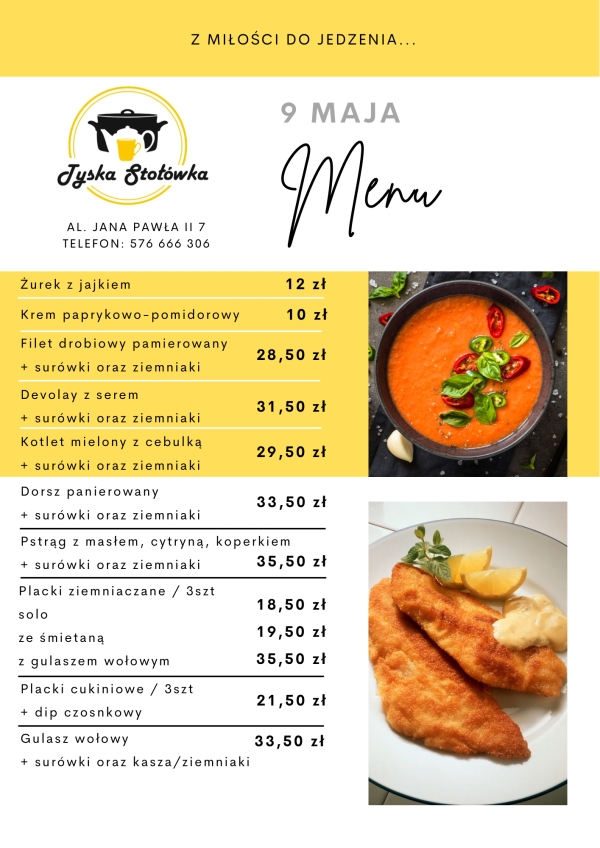 MENU LOKAL 1 AL. JANA PAWŁA II 7