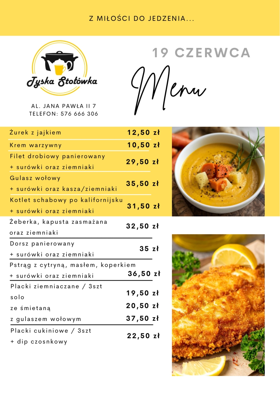MENU AL. JANA PAWŁA II 7
