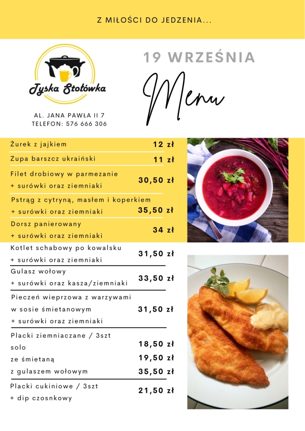 MENU LOKAL AL. JANA PAWŁA II 7