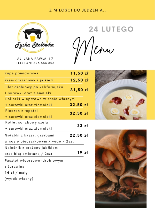 MENU LOKAL AL. JANA PAWŁA II 7
