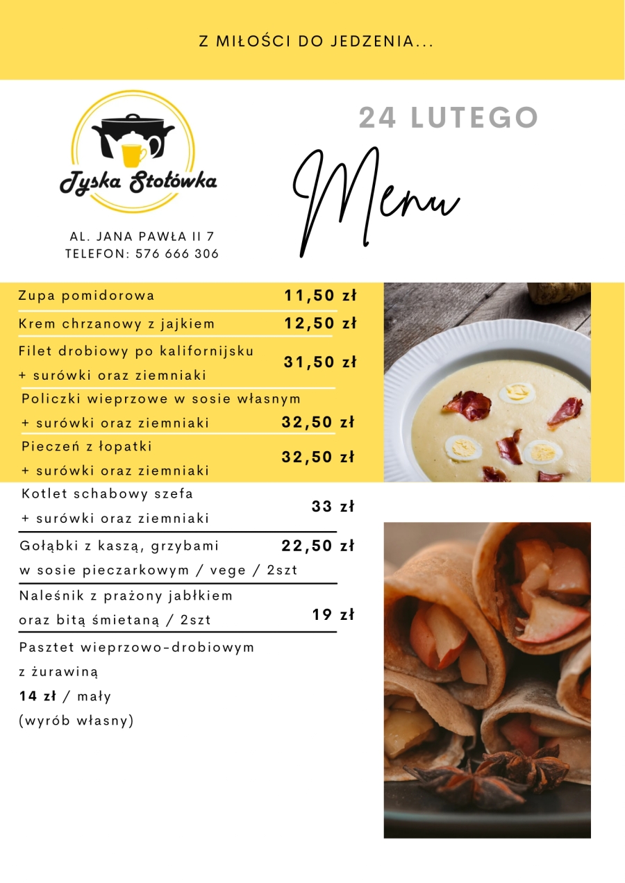 MENU LOKAL AL. JANA PAWŁA II 7