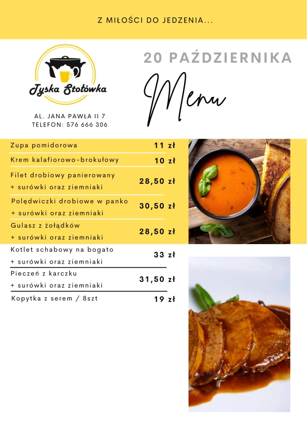 MENU LOKAL AL. JANA PAWŁA II 7