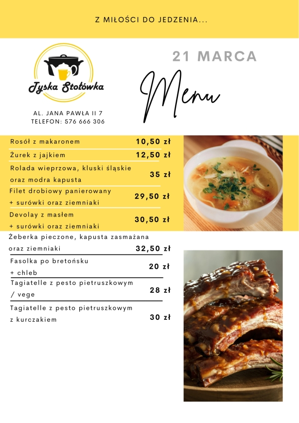 MENU AL. JANA PAWŁA II 7