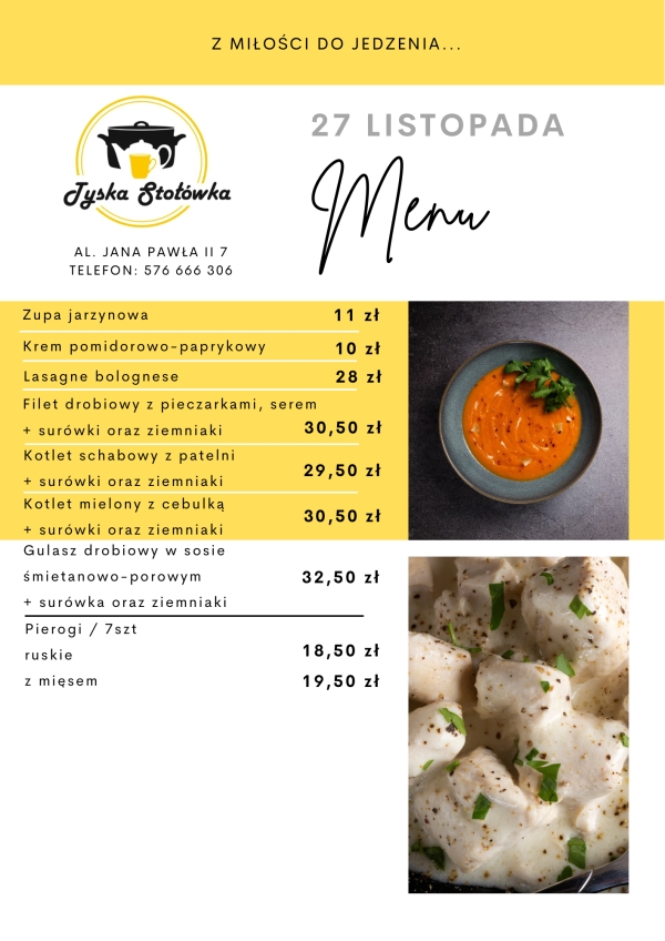 MENU LOKAL AL. JANA PAWŁA II 7