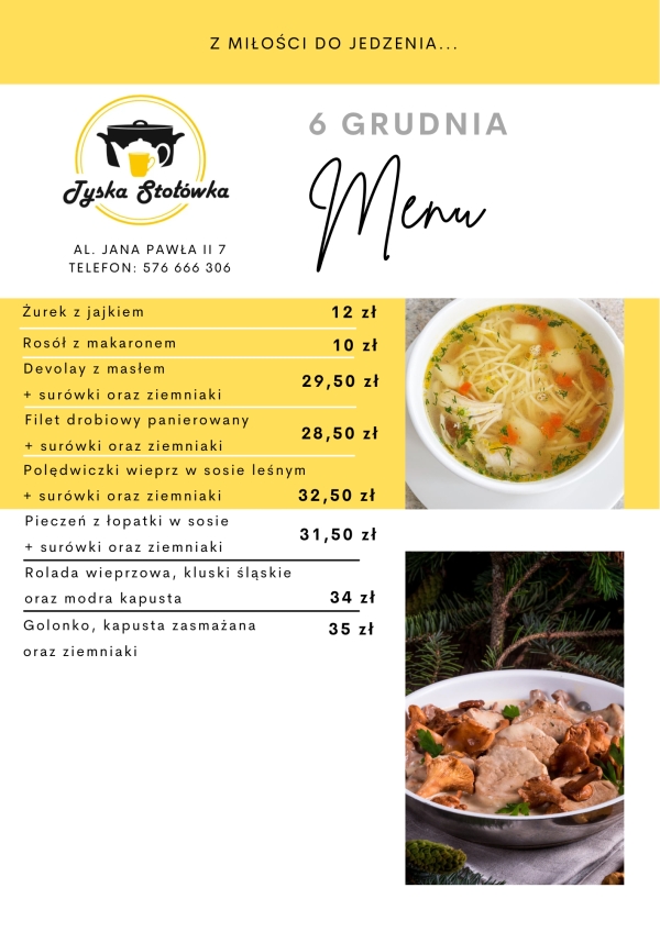 MENU LOKAL AL. JANA PAWŁA II 7