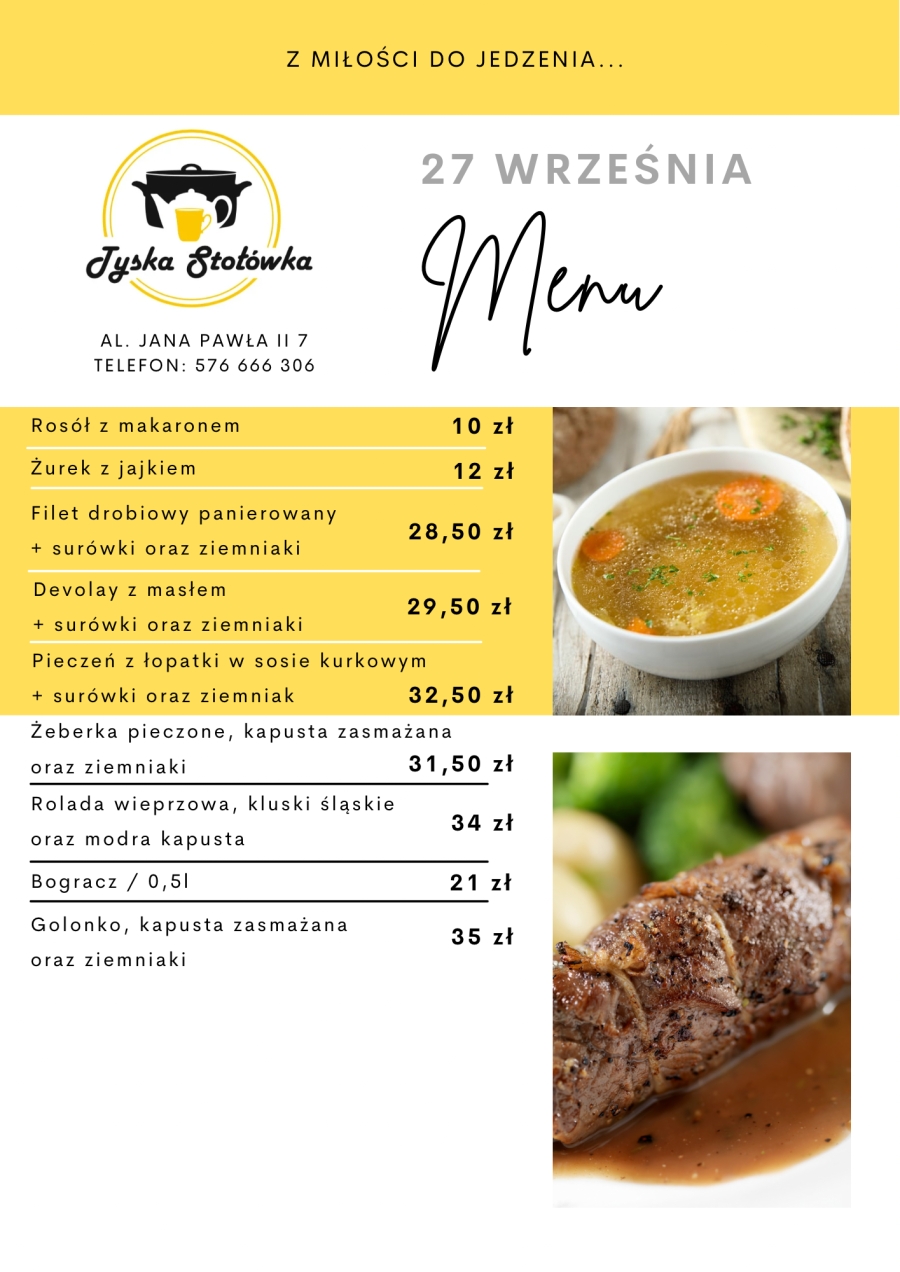MENU LOKAL AL. JANA PAWŁA II 7
