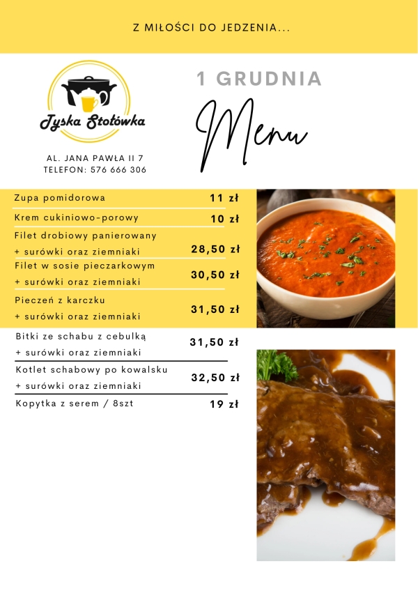 MENU LOKAL AL. JANA PAWŁA II 7