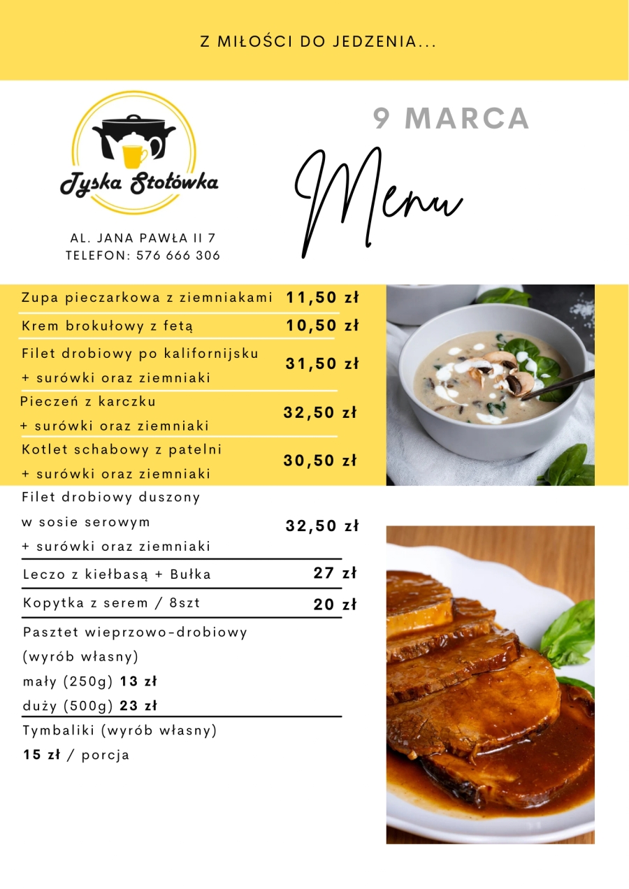 MENU LOKAL AL. JANA PAWŁA II