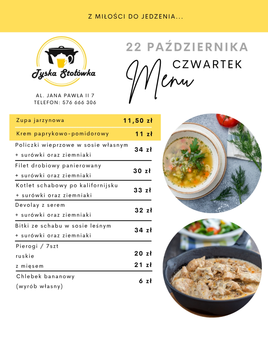 MENU AL. JANA PAWŁA II 7