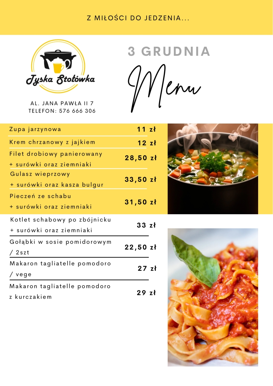 MENU LOKAL AL. JANA PAWŁA II 7