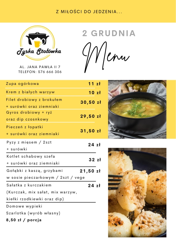 MENU LOKAL AL. JANA PAWŁA II 7