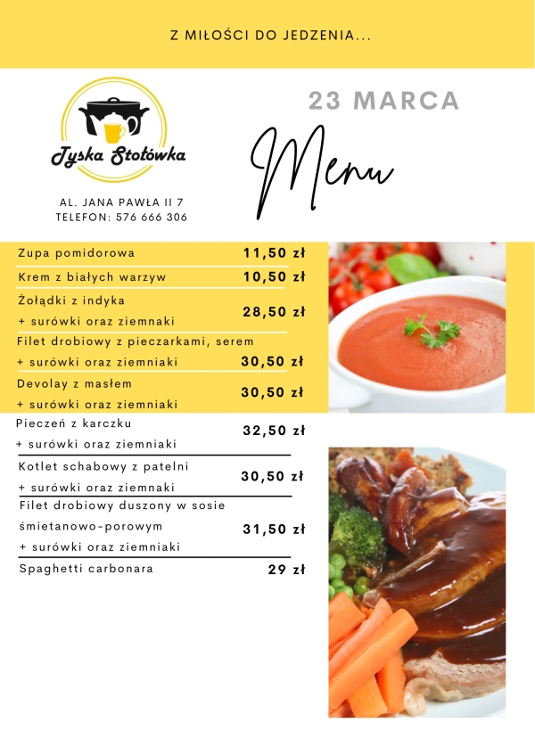 MENU AL. JANA PAWŁA II 7