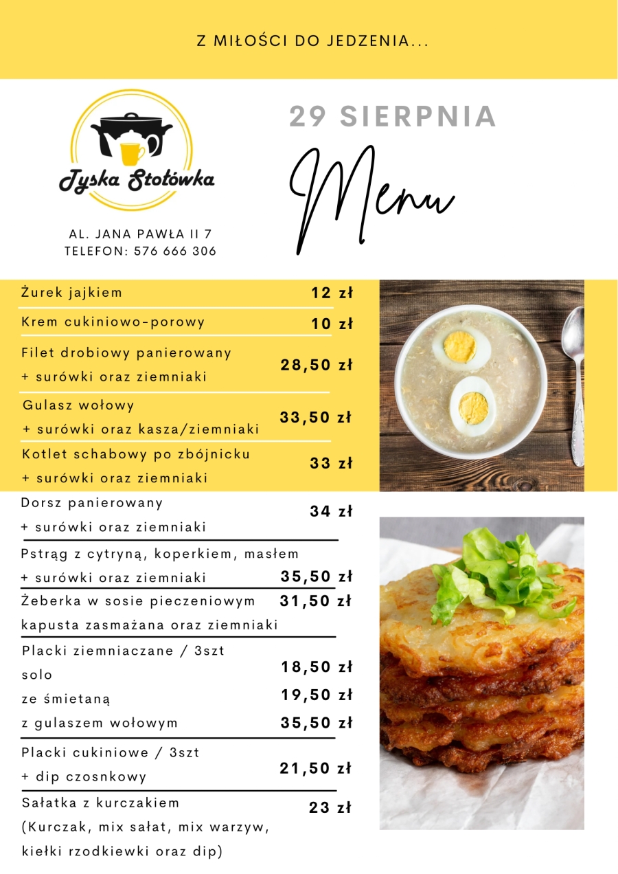 MENU LOKAL AL. JANA PAWŁA II 7