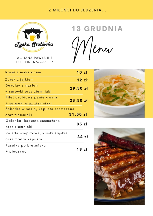 MENU LOKAL AL. JANA PAWŁA II 7