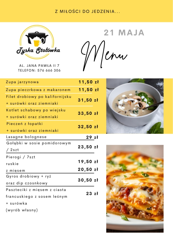 MENU AL. JANA PAWŁA II 7