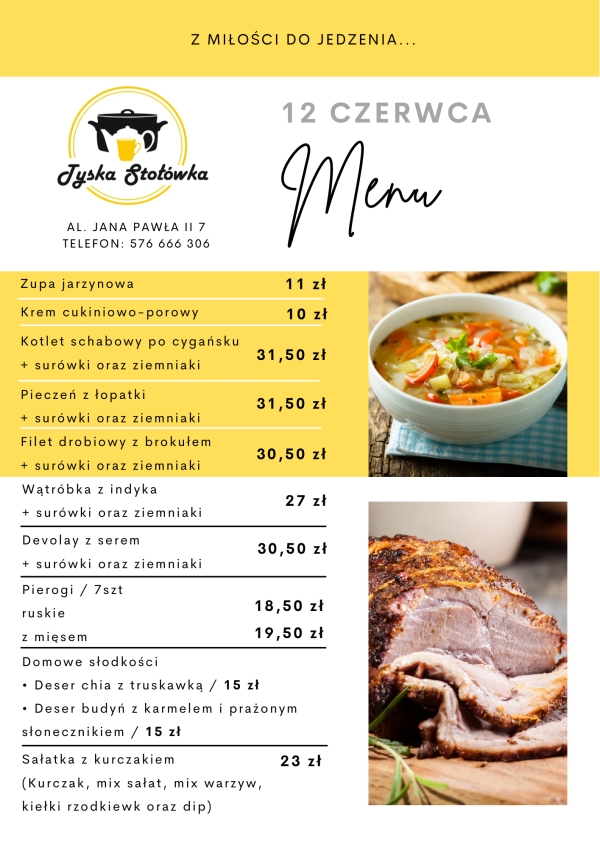 MENU LOKAL 1 AL. JANA PAWŁA II 7