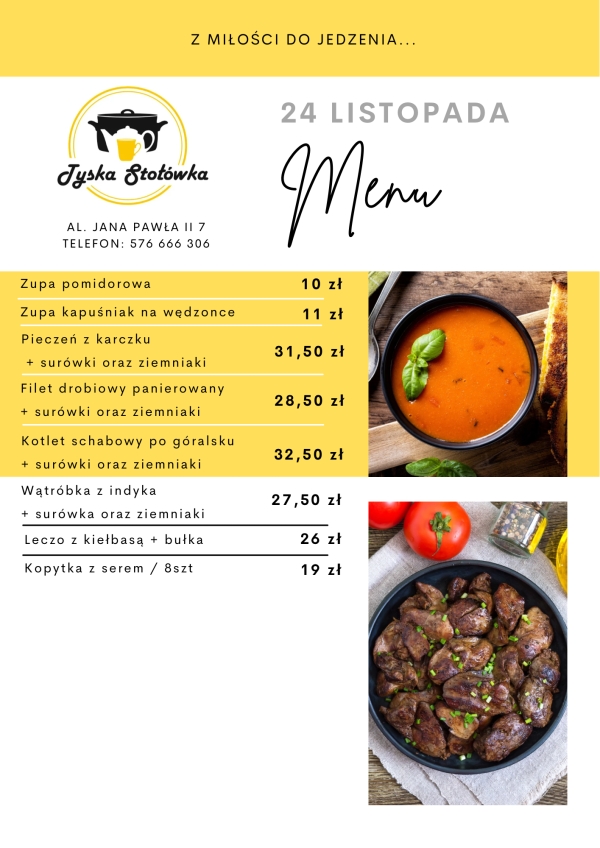 MENU LOKAL AL. JANA PAWŁA II 7