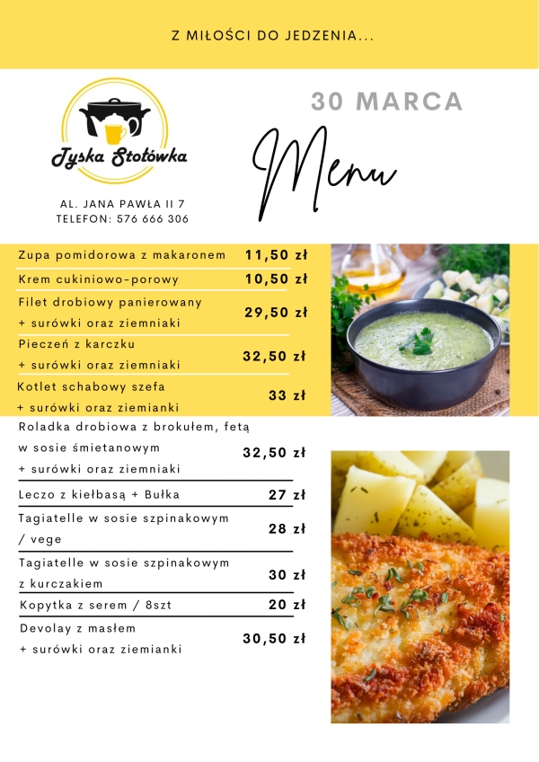 MENU AL. JANA PAWŁA II 7