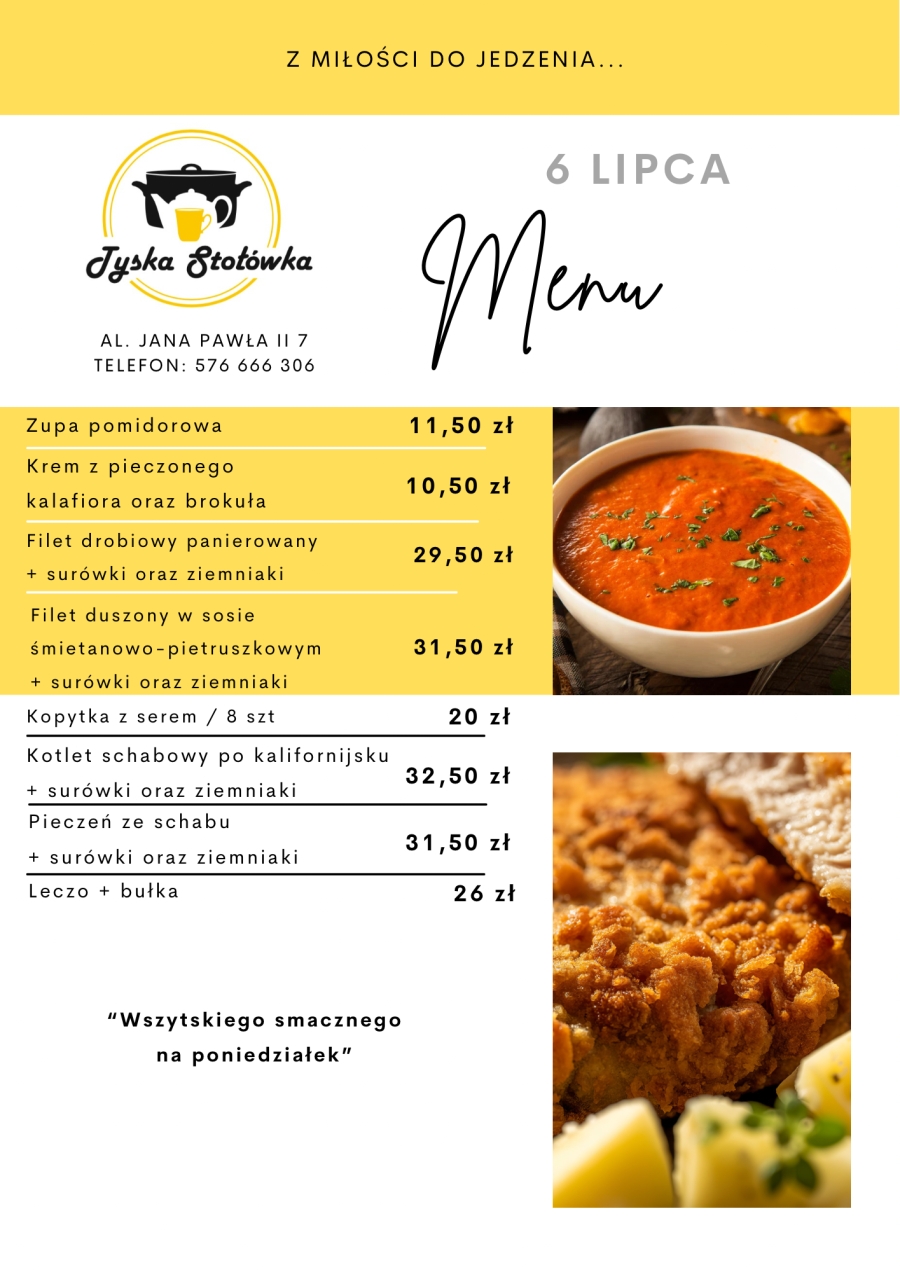 MENU AL. JANA PAWŁA II 7
