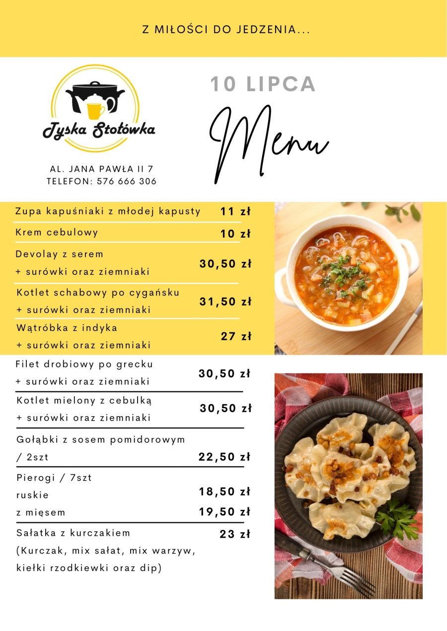 MENU LOKAL 1 AL. JANA PAWŁA II 7