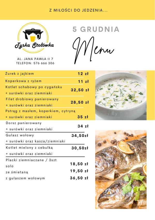 MENU LOKAL AL. JANA PAWŁA II 7