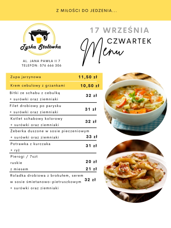 MENU AL. JANA PAWŁA II 7